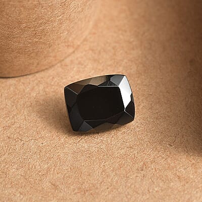 Silver Shungite (Cush 11x9 mm) 2.01 ctw Loose Gemstone