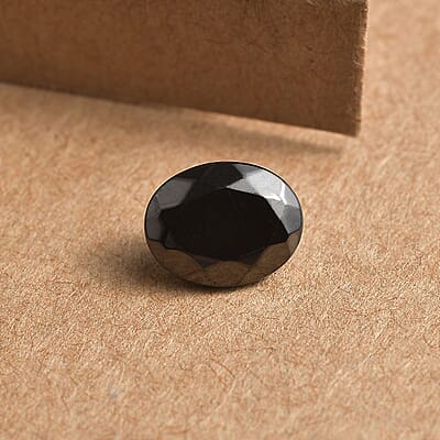 Silver Shungite (Ovl 9x7 mm) 1.00 ctw Loose Gemstone