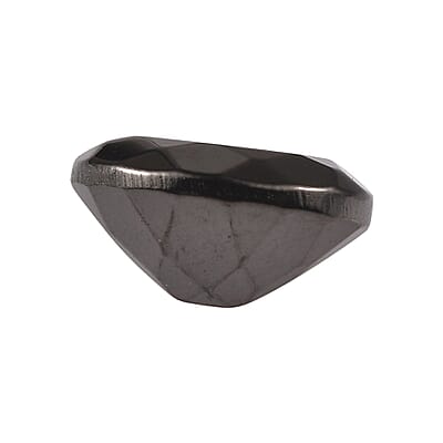Silver Shungite (Ovl 9x7 mm) 1.00 ctw Loose Gemstone