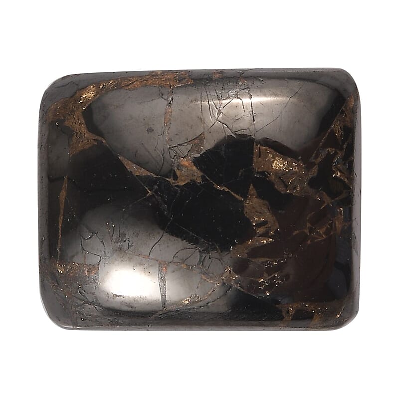 Matrix Silver Shungite (Oct 11x9 mm) 2.80 ctw Loose Gemstone