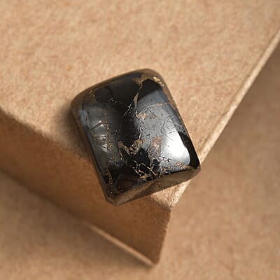 Matrix Silver Shungite (Oct 11x9 mm) 2.80 ctw Loose Gemstone