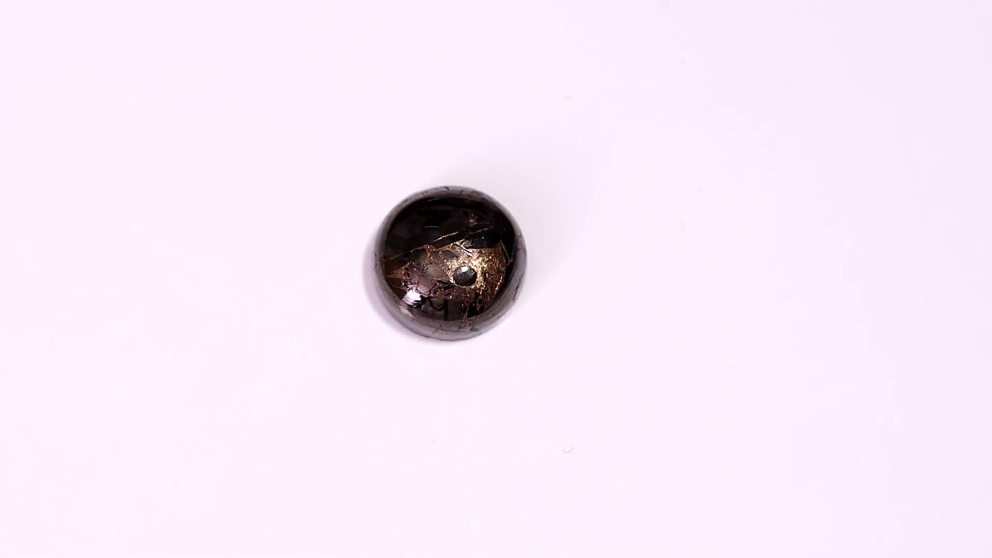Matrix Silver Shungite (Rnd 10 mm) 2.60 ctw Loose Gemstone