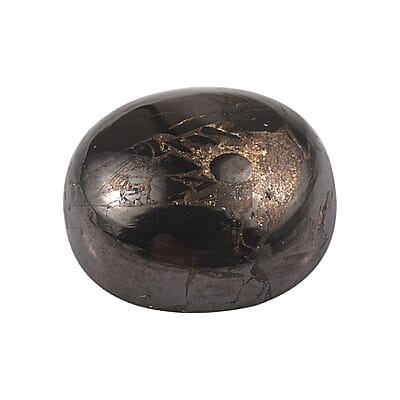 Matrix Silver Shungite (Rnd 10 mm) 2.60 ctw Loose Gemstone