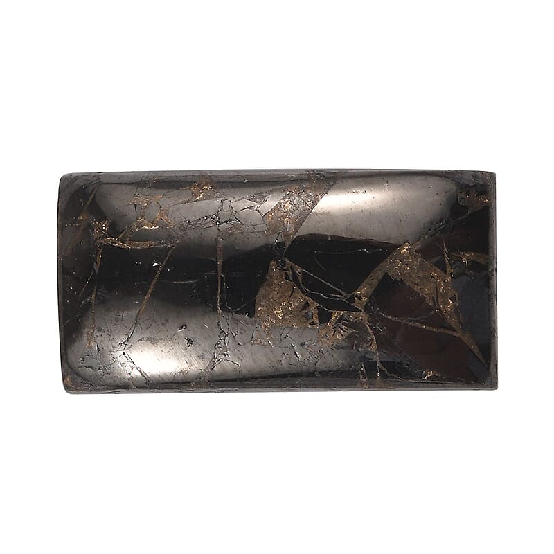 Matrix Silver Shungite (Bgt 16x8 mm) 3.30 ctw Loose Gemstone