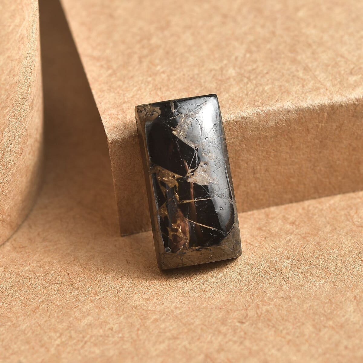 Matrix Silver Shungite (Bgt 16x8 mm) 3.30 ctw Loose Gemstone image number 1
