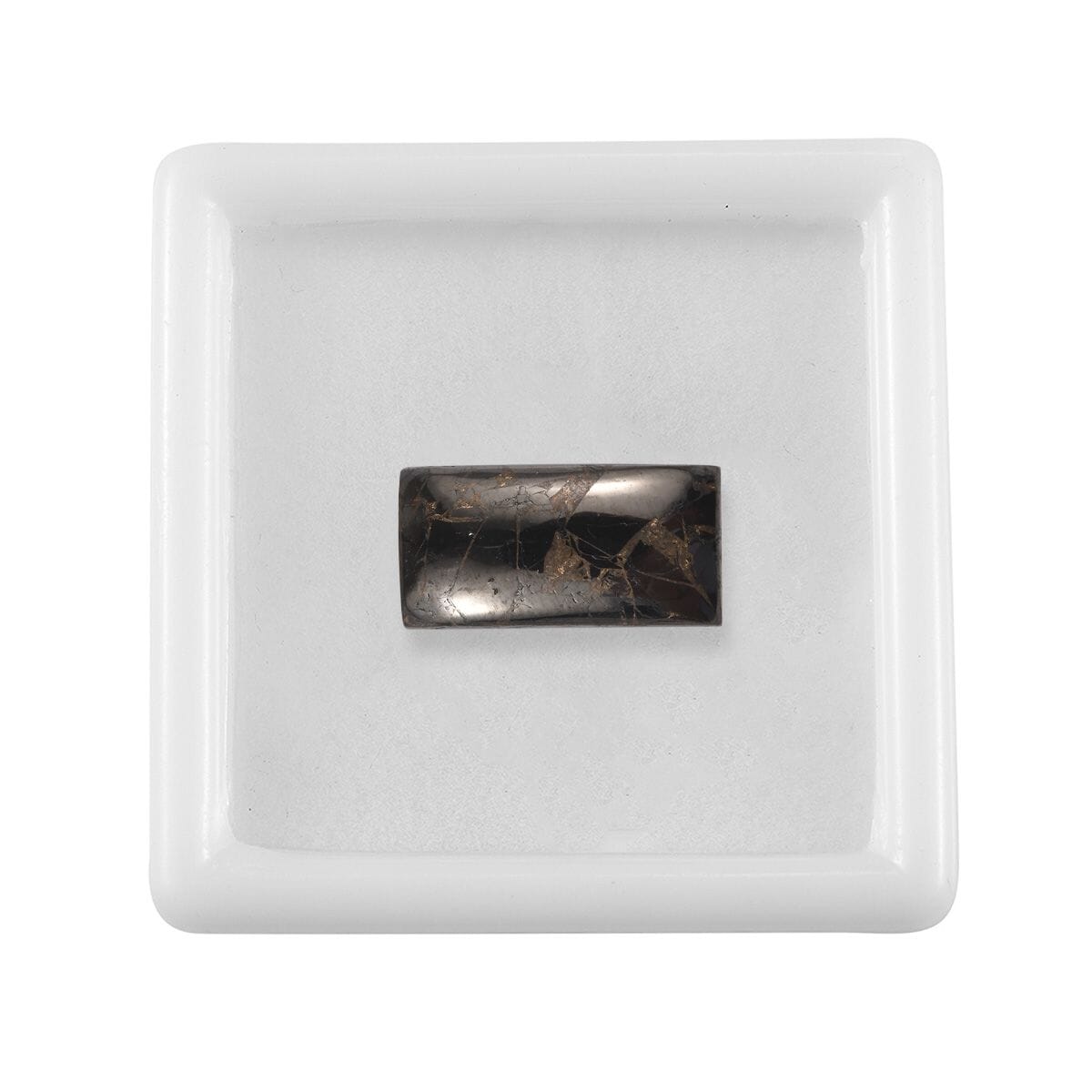 Matrix Silver Shungite (Bgt 16x8 mm) 3.30 ctw Loose Gemstone image number 3