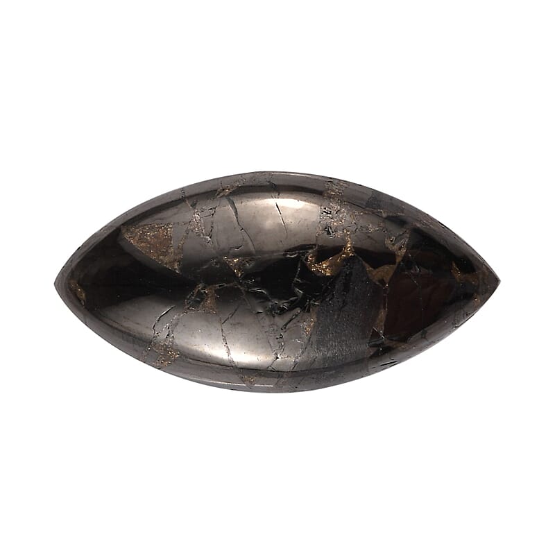 Matrix Silver Shungite (Mrq 20x10 mm) 4.30 ctw Loose Gemstone