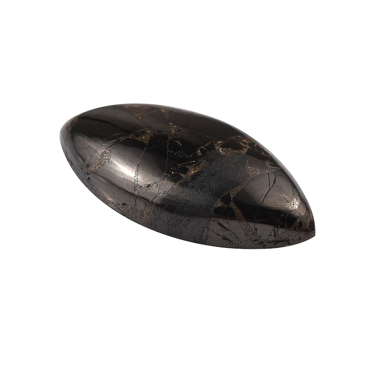 Matrix Silver Shungite (Mrq 20x10 mm) 4.30 ctw Loose Gemstone image number 2