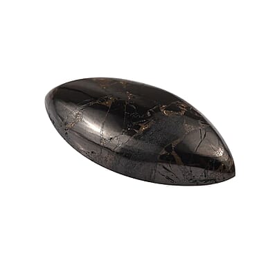 Matrix Silver Shungite (Mrq 20x10 mm) 4.30 ctw Loose Gemstone