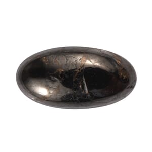 Matrix Silver Shungite (Ovl 12x6 mm) 1.40 ctw Loose Gemstone