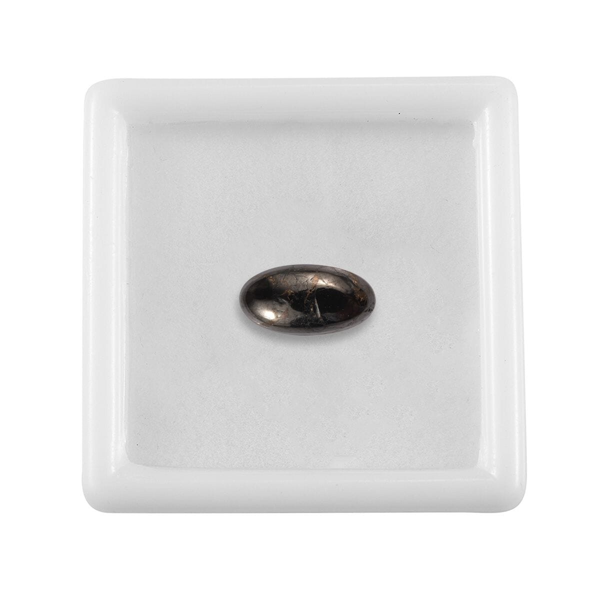 Matrix Silver Shungite (Ovl 12x6 mm) 1.40 ctw Loose Gemstone image number 3