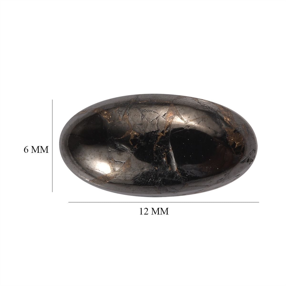 Matrix Silver Shungite (Ovl 12x6 mm) 1.40 ctw Loose Gemstone image number 4