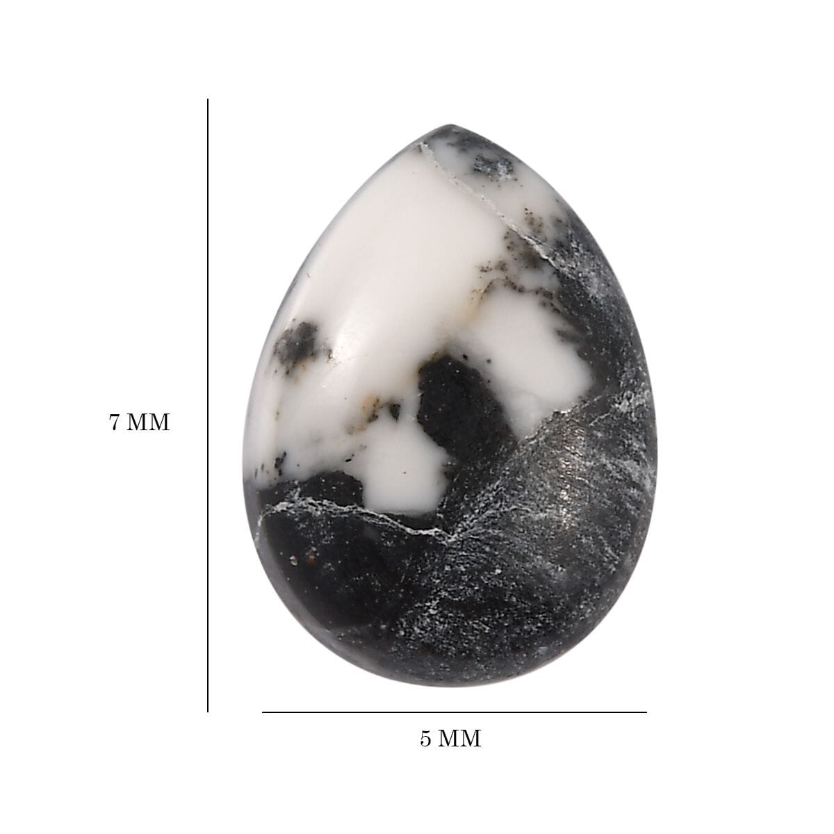 White Buffalo (Pear 7x5 mm) 0.60 ctw Loose Gemstone image number 4