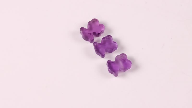 AA African Amethyst Set of 3 (Fancy 5x4 mm) 0.87 ctw Loose Gemstone