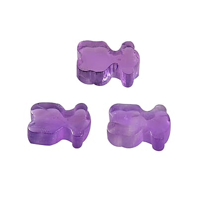 AA African Amethyst Set of 3 (Fancy 5x4 mm) 0.87 ctw Loose Gemstone