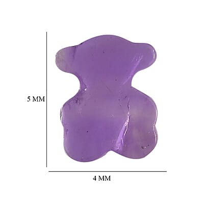 AA African Amethyst Set of 3 (Fancy 5x4 mm) 0.87 ctw Loose Gemstone