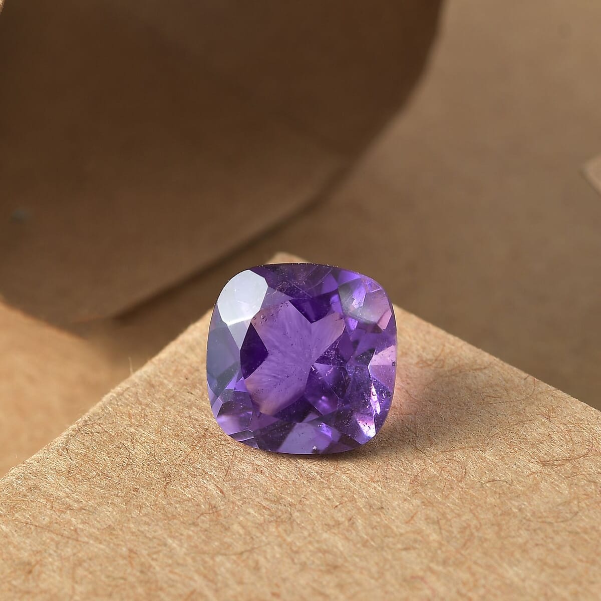 Amethyst (Cush 9x9 mm) 2.45 ctw Loose Gemstone image number 1