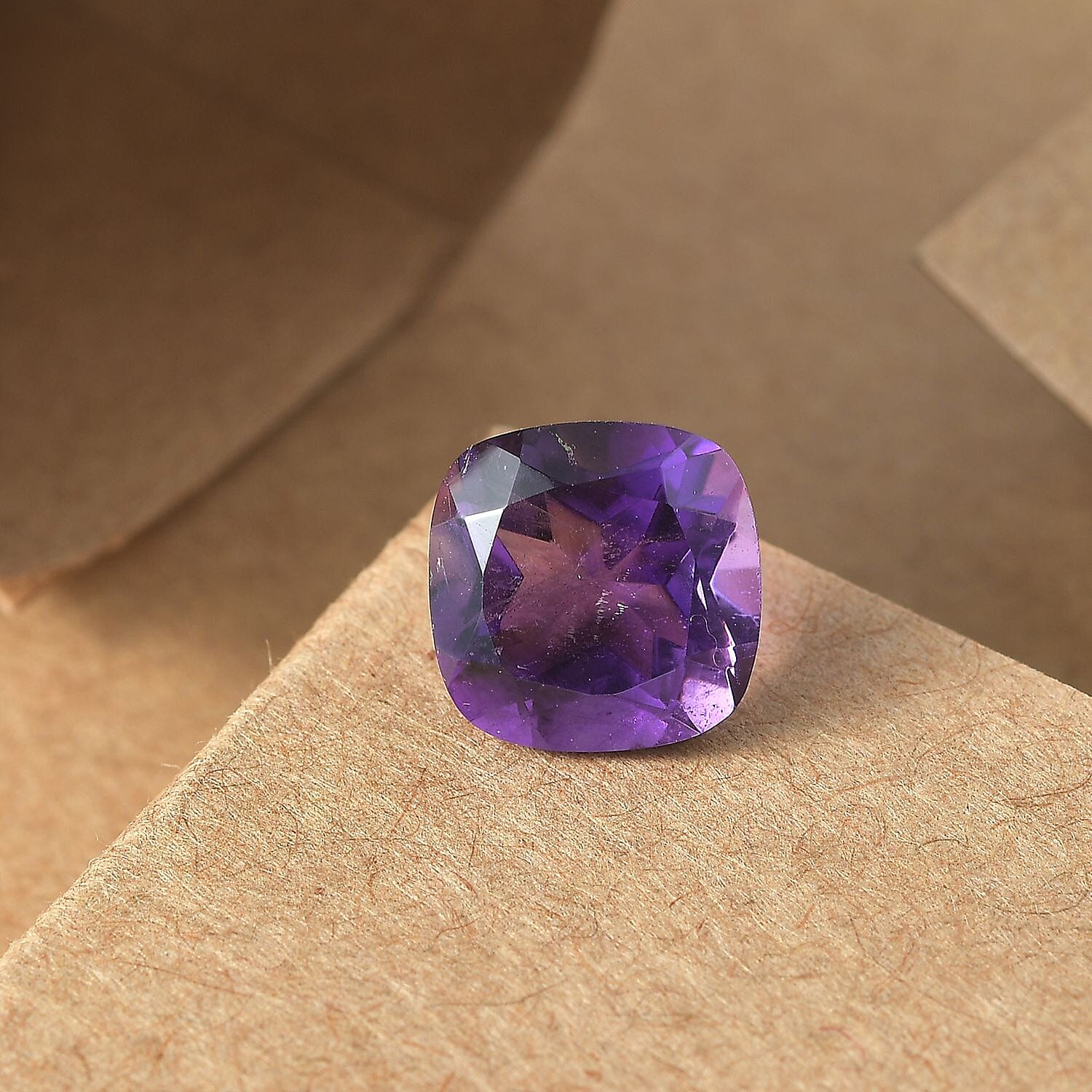 AA Amethyst (Cush 9x9 mm) 2.62 ctw Loose Gemstone