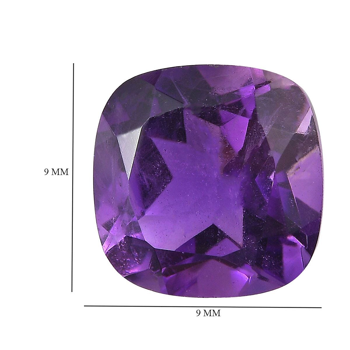 AA Amethyst (Cush 9x9 mm) 2.62 ctw Loose Gemstone