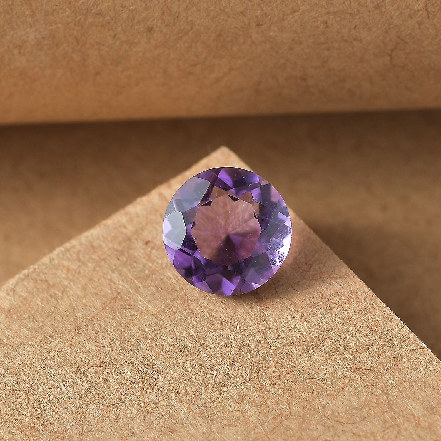 Amethyst (Rnd 8 mm) 1.53 ctw Loose Gemstone