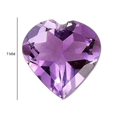 Amethyst (Hrt 7 mm) 0.91 ctw Loose Gemstone