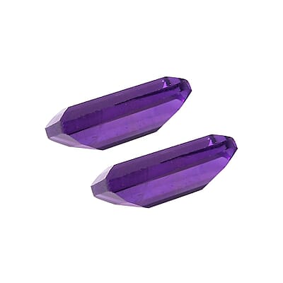 African Amethyst Set of 2 (Bgt 6x3 mm) 0.61 ctw Loose Gemstone