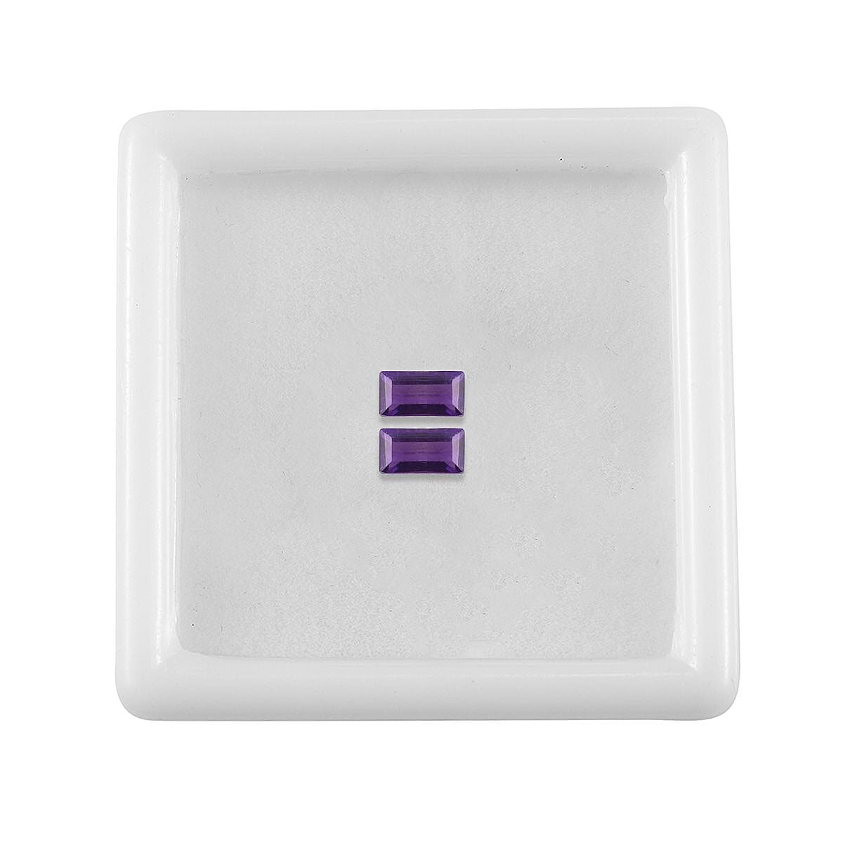 African Amethyst Set of 2 (Bgt 6x3 mm) 0.61 ctw Loose Gemstone