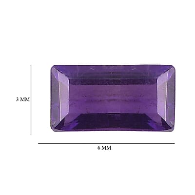 African Amethyst Set of 2 (Bgt 6x3 mm) 0.61 ctw Loose Gemstone
