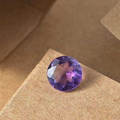 AA Amethyst (Rnd 8 mm) 1.34 ctw Loose Gemstone
