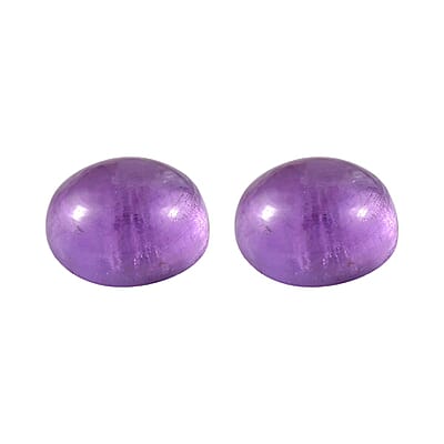 African Amethyst Set of 2 (Rnd 6 mm) 1.57 ctw Loose Gemstone