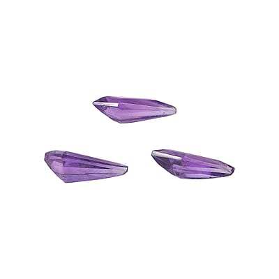 African Amethyst Set of 3 (Kite 14x7 mm) 5.43 ctw Loose Gemstone