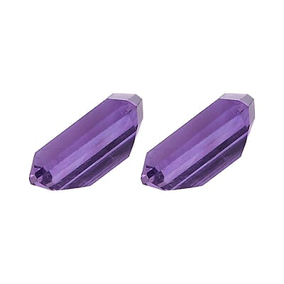 African Amethyst Set of 2 (Oct 5x3 mm) 0.43 ctw Loose Gemstone