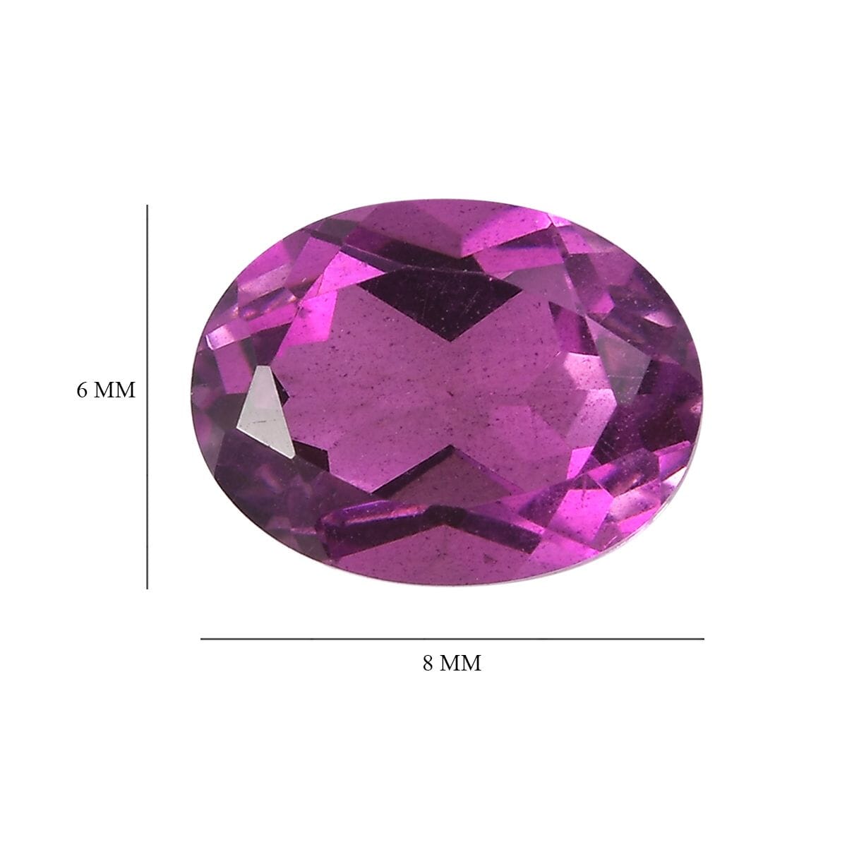 African Lilac Triplet Quartz (Ovl 8x6 mm) 1.41 ctw Loose Gemstone image number 4