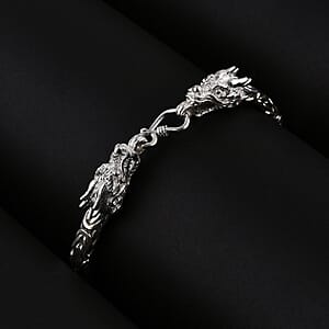 Bali Legacy Sterling Silver Dragon Borobudur Bracelet (7.25 In) 30.10 Grams