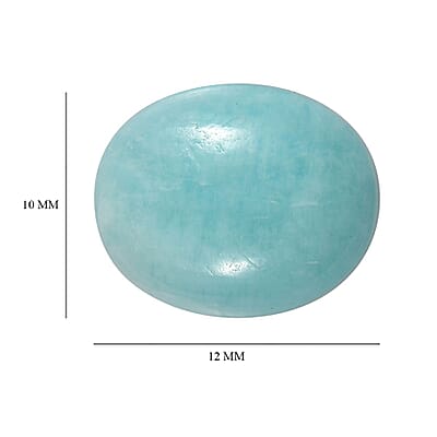 Amazonite (Oval 12x10 mm) 3.95 ctw Loose Gemstone