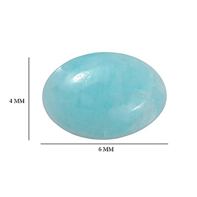 Set of 2 Amazonite (Oval 6x4 mm) 0.80 ctw Loose Gemstone