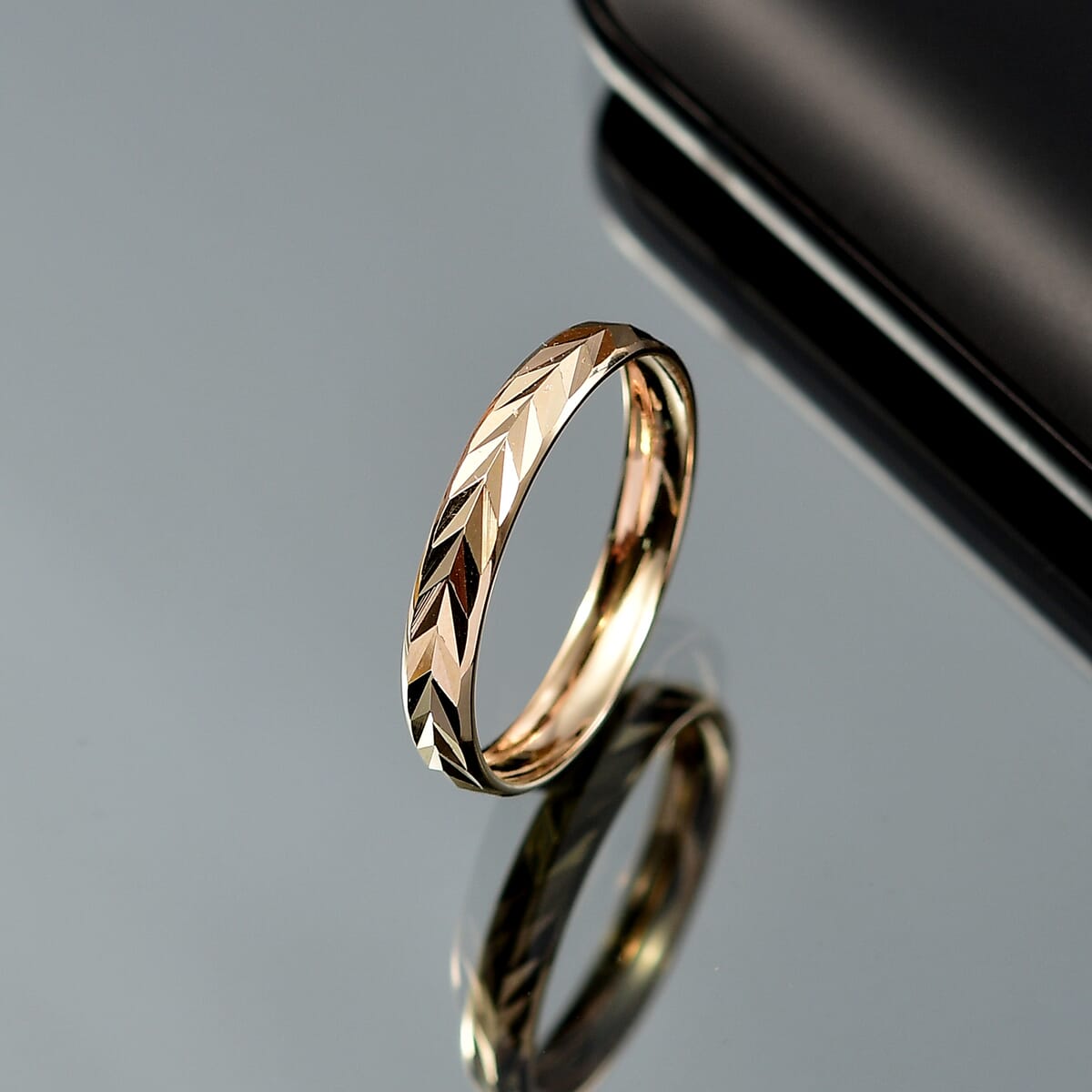 Luxoro 10K Yellow Gold Art Deco Ring (Size 10.0) 1.08 Grams image number 1