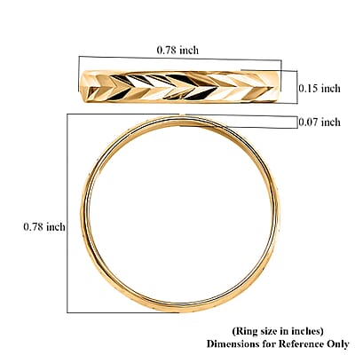 10K Yellow Gold Art Deco Ring (Size 10.0) 1.08 Grams
