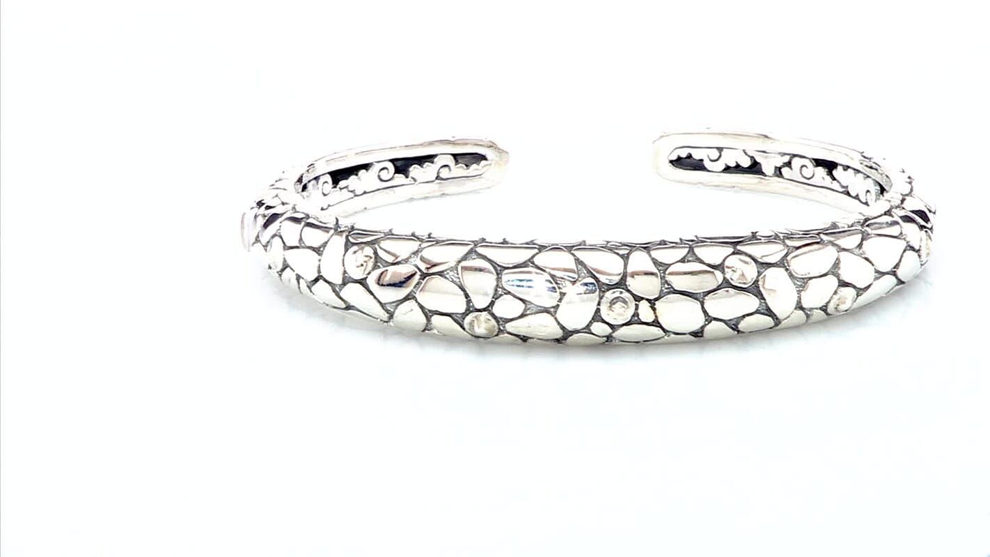 Bali Legacy Sterling Silver Cuff Bracelet (6.50 In) (31.61 g)