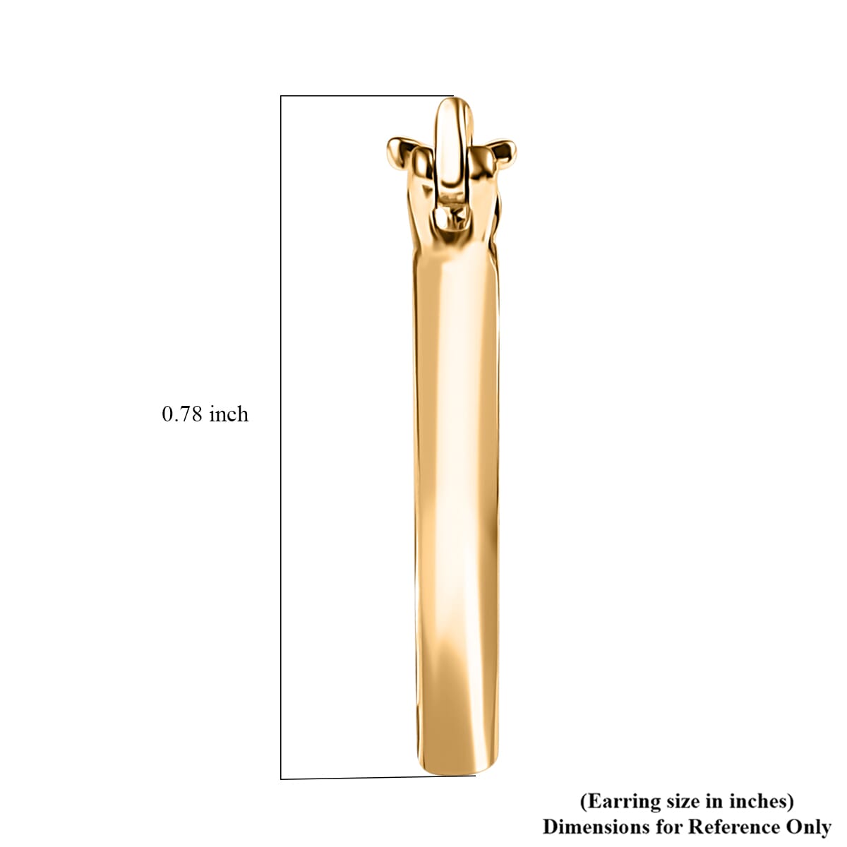 Luxoro 10K Yellow Gold Pyramid Texture Hoop Earrings 2.50 Grams image number 4