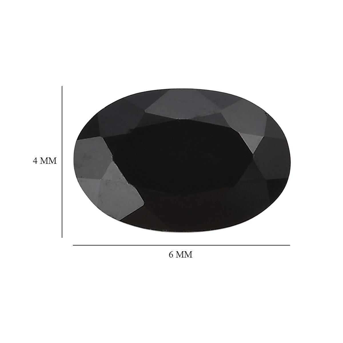 Set of 2 Thai Black Spinel (Oval 6x4 mm) 1.10 ctw Loose Gemstone image number 4