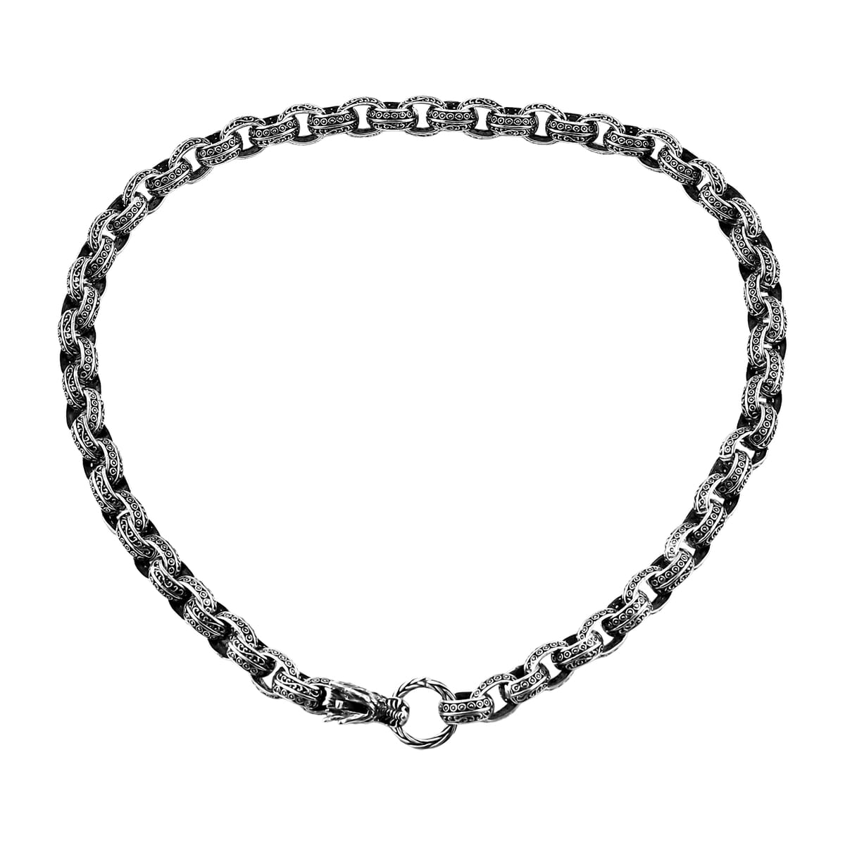 Bali Legacy Dragon Necklace in Sterling Silver 20 Inches 77 Grams image number 0