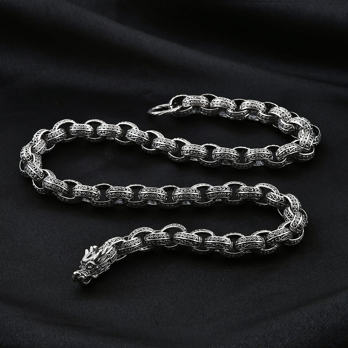 Bali Legacy Dragon Necklace in Sterling Silver 20 Inches 77 Grams image number 1