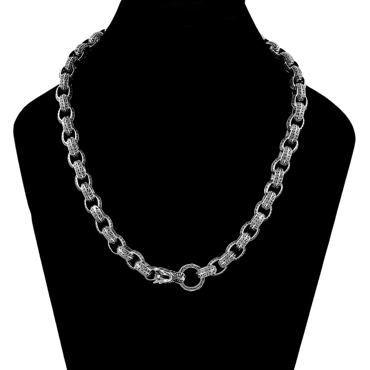 Bali Legacy Dragon Necklace in Sterling Silver 20 Inches 77 Grams image number 2