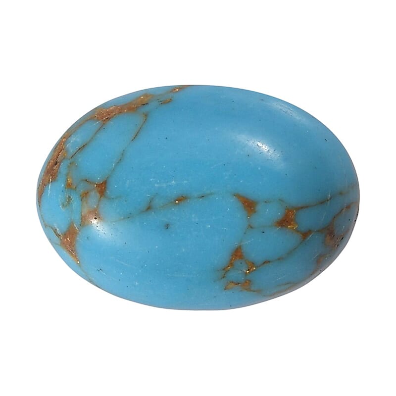 Blue Turquoise (Ovl 7x5 mm) 0.62 ctw Loose Gemstone