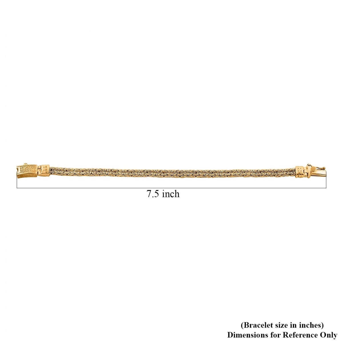 Bali Legacy 22K Vermeil Yellow Gold Over Sterling Silver Borobudur 2 Row Bracelet (7.25 In) 20.26 Grams image number 4
