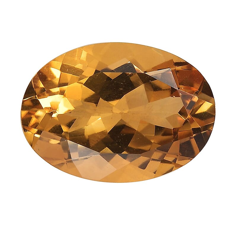 AA Brazilian Citrine (Ovl 14x10 mm) 5.12 ctw Loose Gemstone