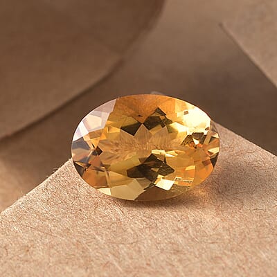 AA Brazilian Citrine (Ovl 14x10 mm) 5.12 ctw Loose Gemstone