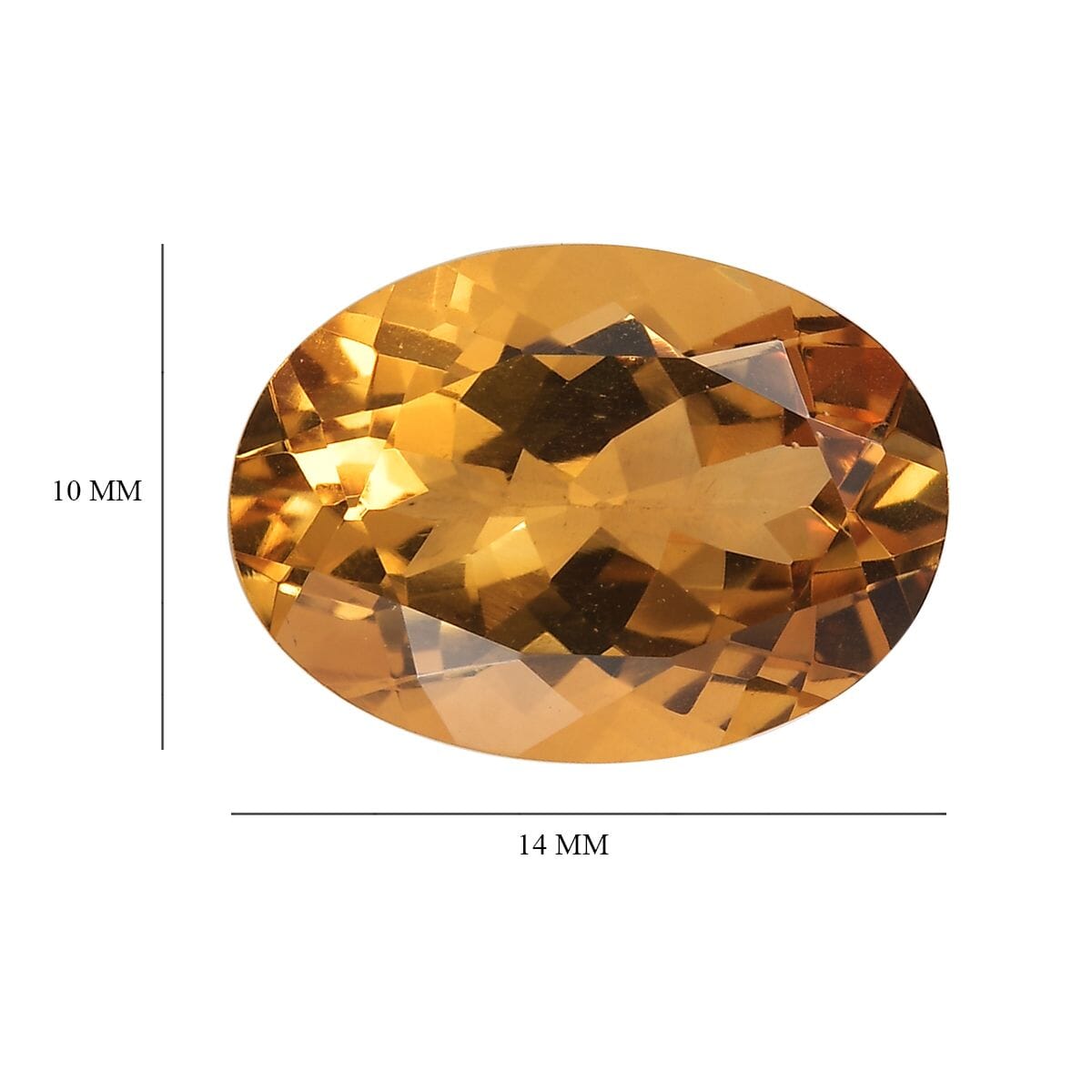 AA Brazilian Citrine (Ovl 14x10 mm) 5.12 ctw Loose Gemstone image number 4
