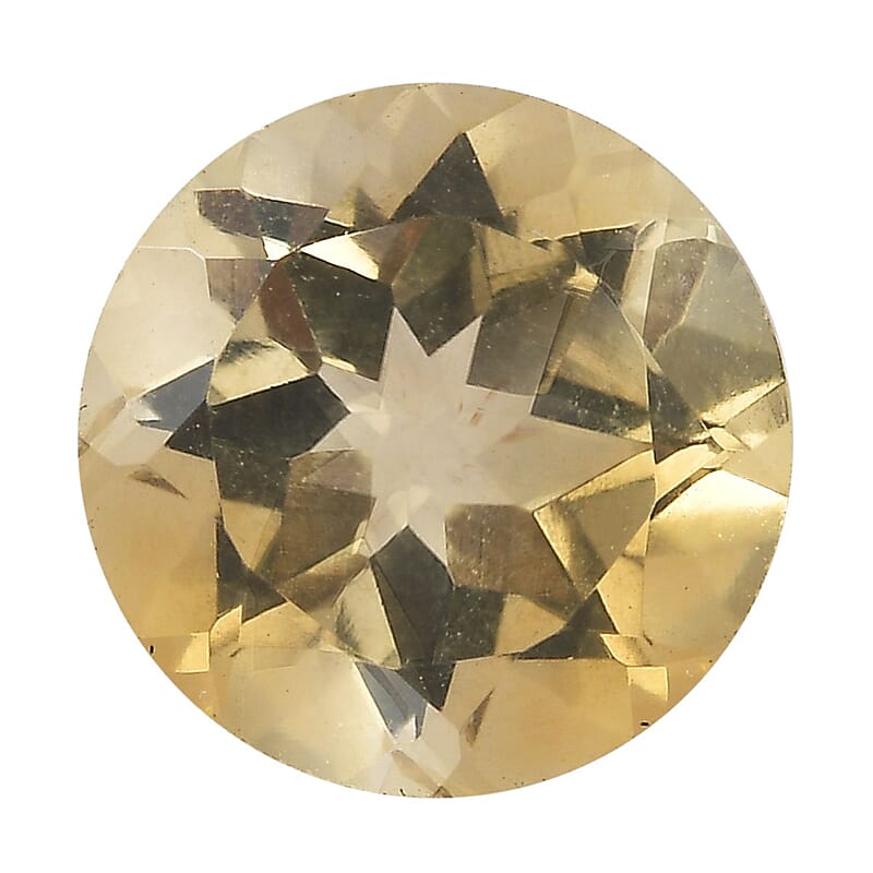 Brazilian Citrine (Rnd 8 mm) 1.66 ctw Loose Gemstone